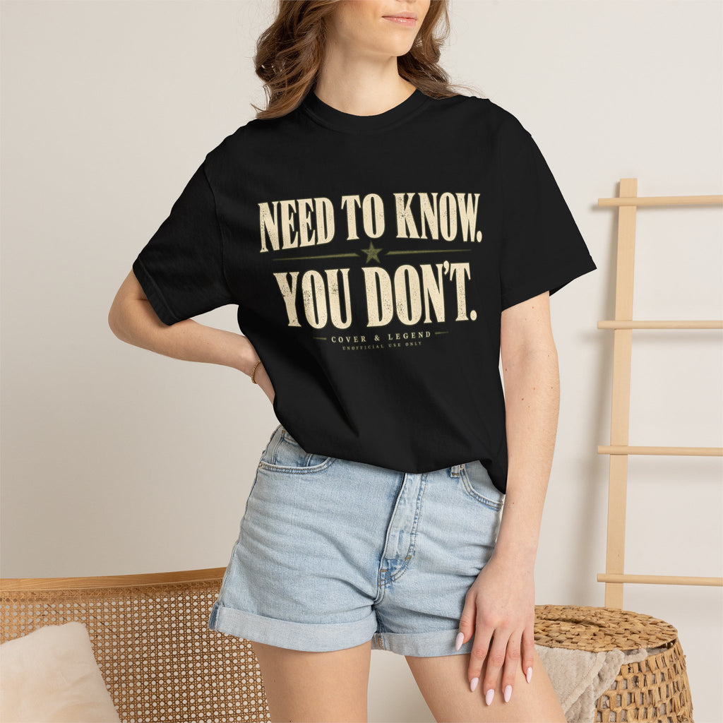 Need to Know. You Don't.