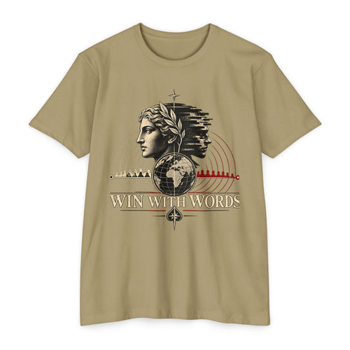 Win With Words T‑Shirt — Vintage Rhetoric & Philosophy Graphic Tee