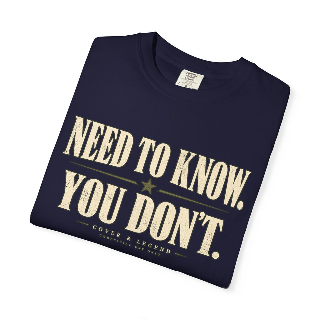 Need to Know. You Don't.
