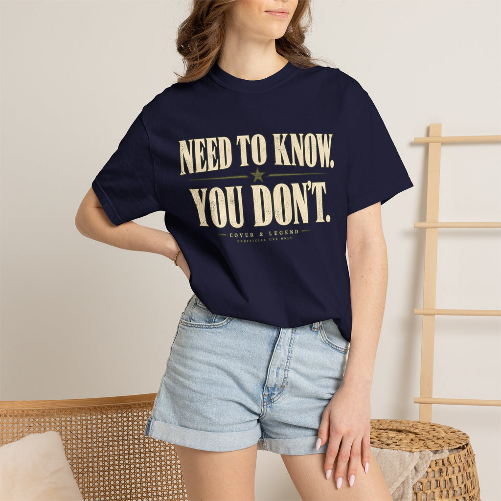 Need to Know. You Don't.