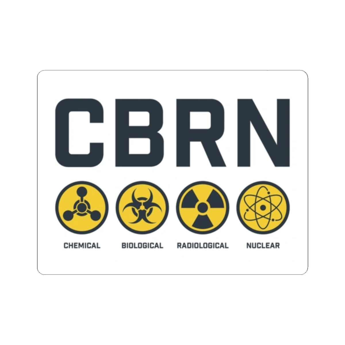 CBRN Hazard — Sticker