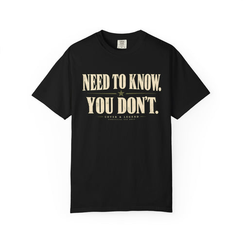 Need to Know. You Don't.